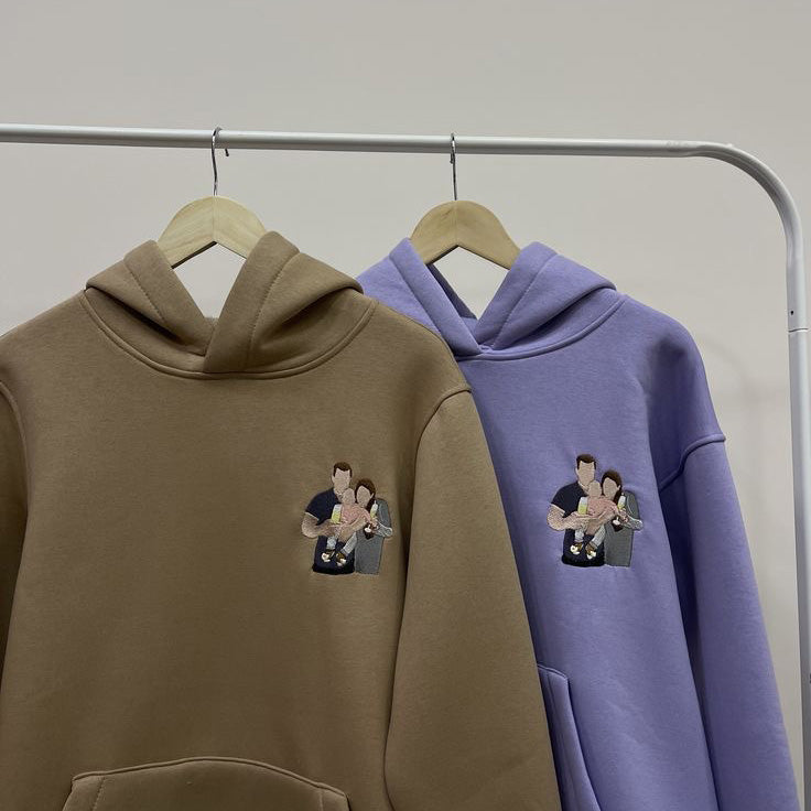 Eine Erinnerung auf einem Pullover