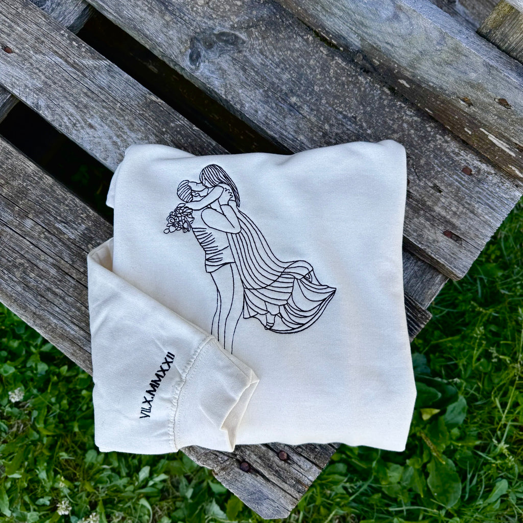 Obris slike na sredini oblačila